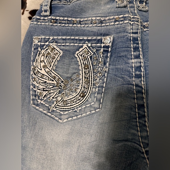 Light wash ANSWER ME BOOTCUT JEANS - Picture 2 of 3